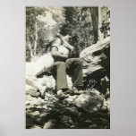 Kissing in the woods poster