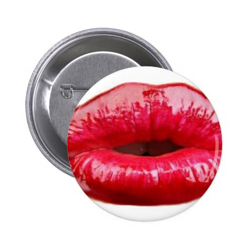 Kissing Lips Buttons Zazzle