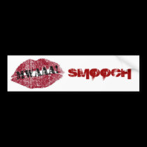 Kissing Lips Valentine bumper stickers
