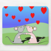 Kissing Mice Mousepad