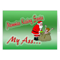 Kissing Santa card by Method77 Kissing Santa card