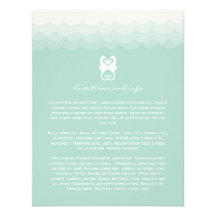 Kissing Seahorses Hearts Beach Wedding Enclosure Custom Announcement