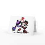 Kissing Snowman Card