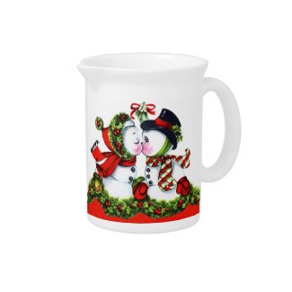 Kissing Snowman Couple