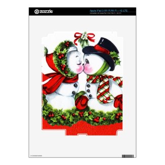 Kissing Snowman Couple