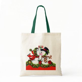 Kissing Snowman Couple