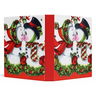 Kissing Snowman Couple