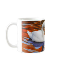 Kissing Swans in Love, Heart Shape Necks mugs by beverlytazangel Kissing Swans in Love, Heart Shape Necks mugs