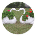 Kissing Swans stickers
