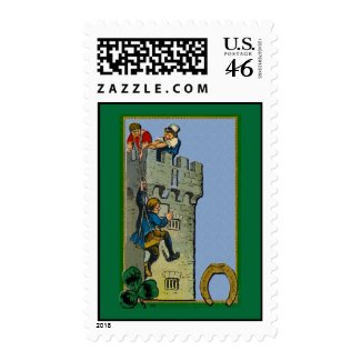 Kissing the Blarney Stone stamp