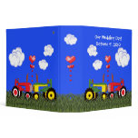 Kissing Tractors under Hearts binders