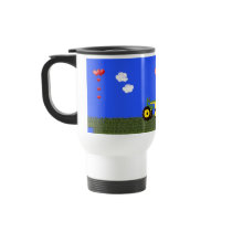 Kissing Tractors under Hearts Mug