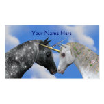 Kissing Unicorns Fantasy Horse Business Card