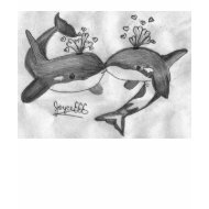 Kissing whales shirt