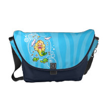 Kissy Bubble Cute Mermaid Messenger Bag