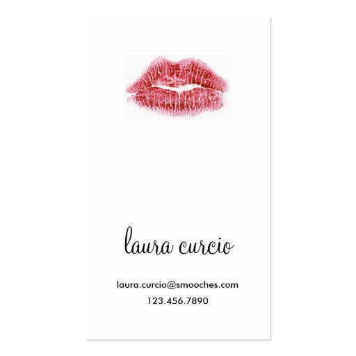 Kissy Face Business Card Templates