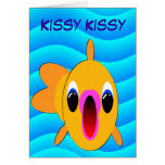 Kissy Kissy Birthday Fishy Cards