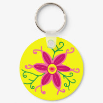 Kissy lips flower keychains by marcya7 Kissy lips flower keychains