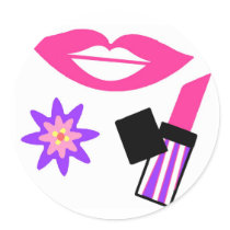 Kissy lips stickers