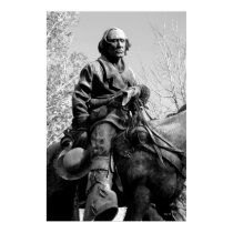 Kit Carson Statue, Carson City, Nevada posters