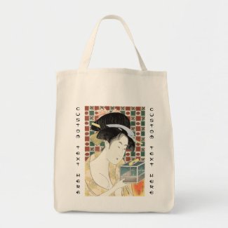Kitagawa Utamaro Insect Cage japanese beauty lady Canvas Bags
