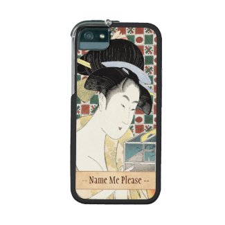 Kitagawa Utamaro Insect Cage japanese beauty lady Case For iPhone 5/5S