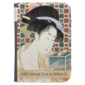 Kitagawa Utamaro Insect Cage japanese beauty lady Cases For The Kindle