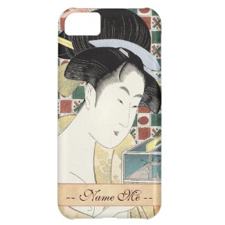 Kitagawa Utamaro Insect Cage japanese beauty lady iPhone 5C Case