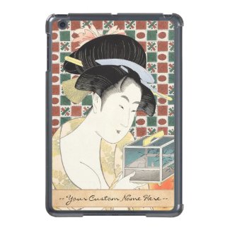 Kitagawa Utamaro Insect Cage japanese beauty lady Case For iPad Mini