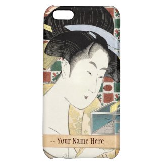 Kitagawa Utamaro Insect Cage japanese beauty lady iPhone 5C Cases