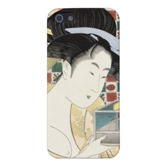 Kitagawa Utamaro Insect Cage japanese beauty lady iPhone 5/5S Case