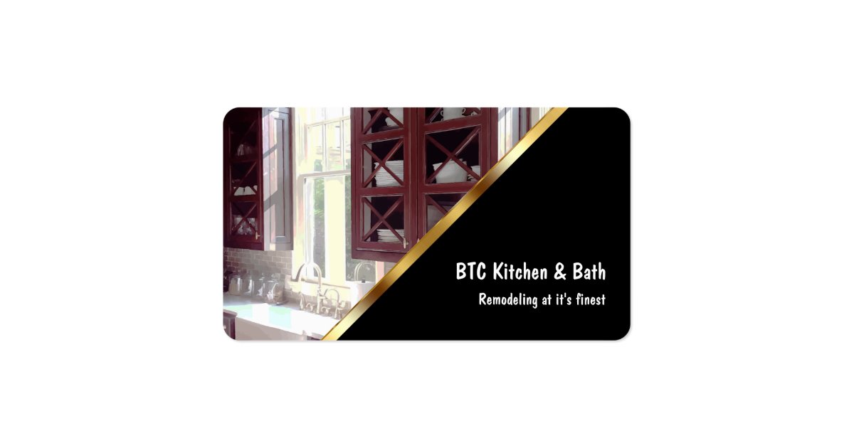 kitchen and bath remodeling business cards