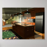 Kitchen and Living Room Interior posters