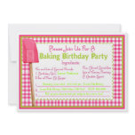 Kitchen Baking Birthday Invitations