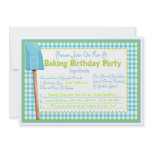 Kitchen Baking Birthday Invitations