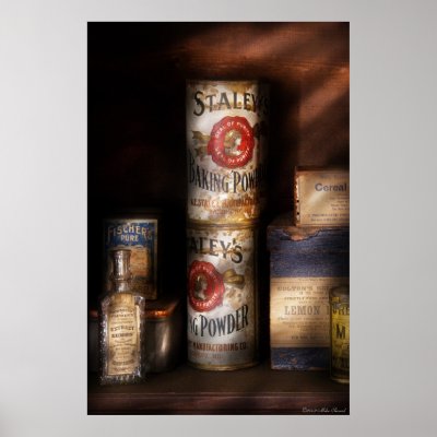 Kitchen - Baking powder and Lemon extract Posters