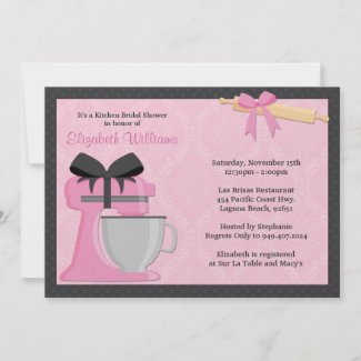 Kitchen Bridal Shower Invitation invitation