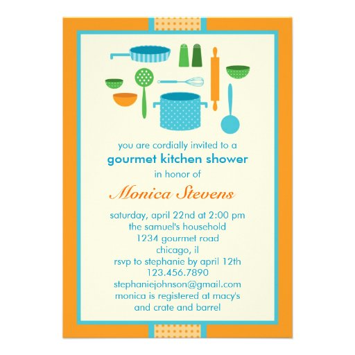 Kitchen Bridal Shower Invitation