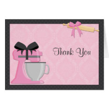 Kitchen Bridal Shower Thank You Greeting Cards