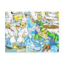 Kitchen Chaos postcards by prawny Kitchen Chaos postcards