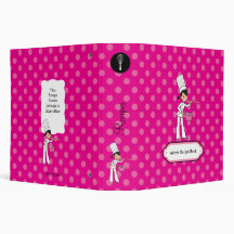 Kitchen Chef Recipe Album 2" Binder Organizer