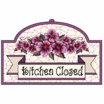 "Kitchen Closed" - Decorative Sign - 05 photo sculptures