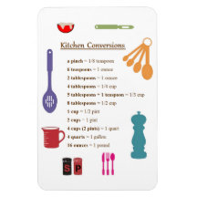 Kitchen Conversions Rectangular Magnets