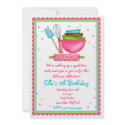 Kitchen Cooking Birthday Invitations invitation