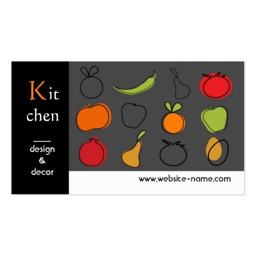 Kitchen Design Business Card (front side)
