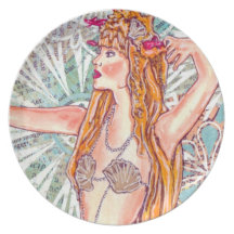Kitchen / Dining Room Plate "Valentina Sirena"