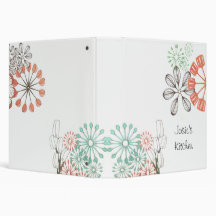 Kitchen Garden Vinyl Binders