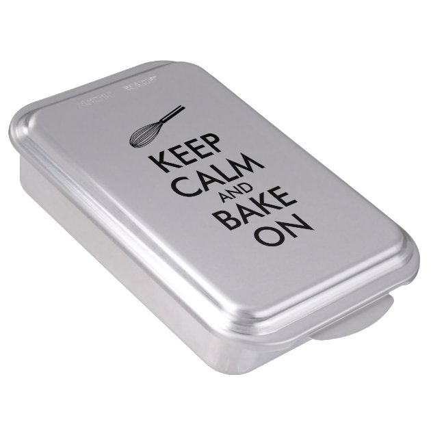 Kitchen Gifts Cake Pan Keep Calm and Bake On Whisk 4/5