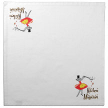 Kitchen Magician Retro Cooking Art Napkin