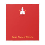 Kitchen Martzkin Red Chefette?s Note Pad Kitchen Martzkin Red Chefette?s Note Pad